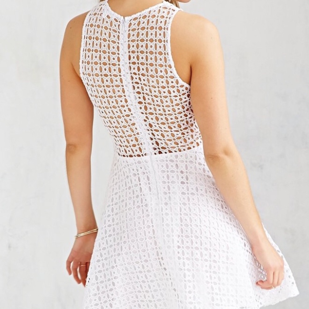 BB Dakota Eyelet Danica Dress in White